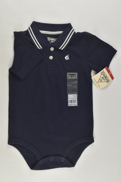 NEW OshKosh Size 1-2 (24 months) Polo Bodysuit