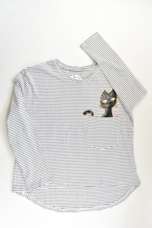 NEW Pavement Size 14 Striped Cat Top