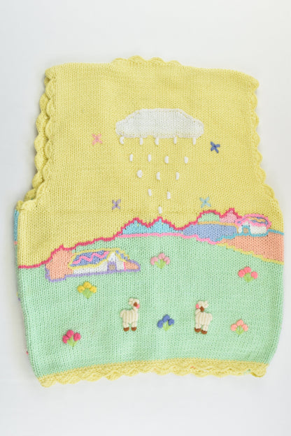 NEW Peruvian Handmade Size 10 Thick Cotton Vest with Buttons