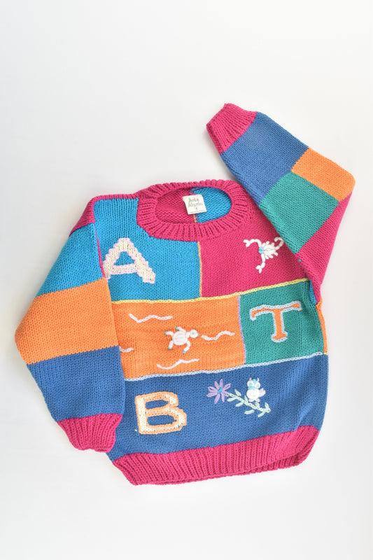 NEW Peruvian Handmade Size 4 Thick Cotton Jumper