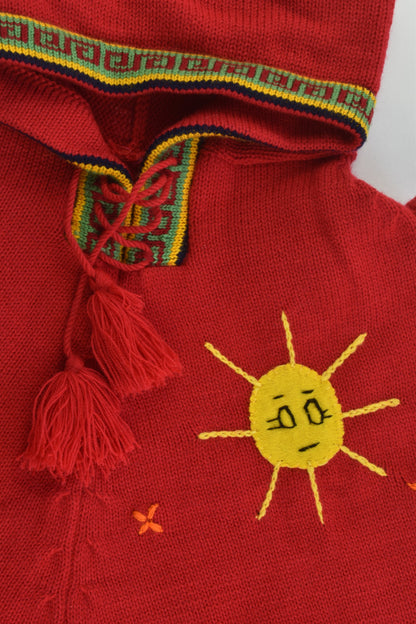 NEW Peruvian Handmade Size 6-8 Wool Poncho