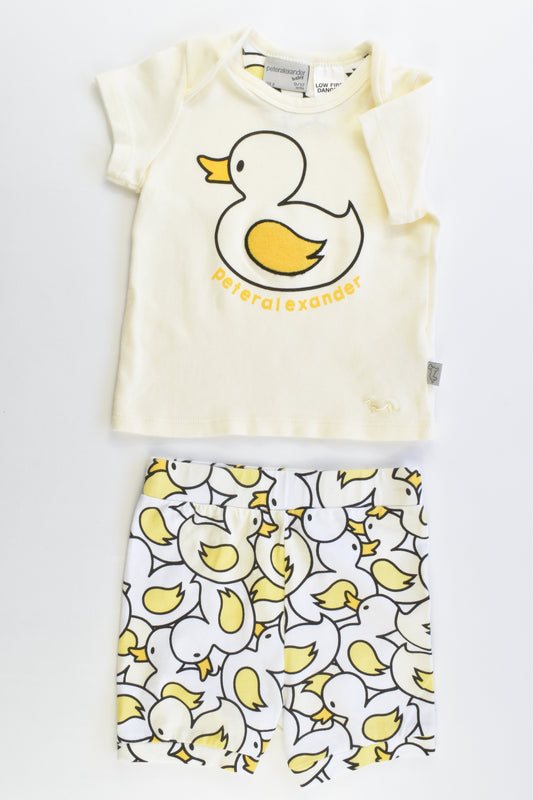 NEW Peter Alexander Size 0 (6/9 months) Duck Pj Set
