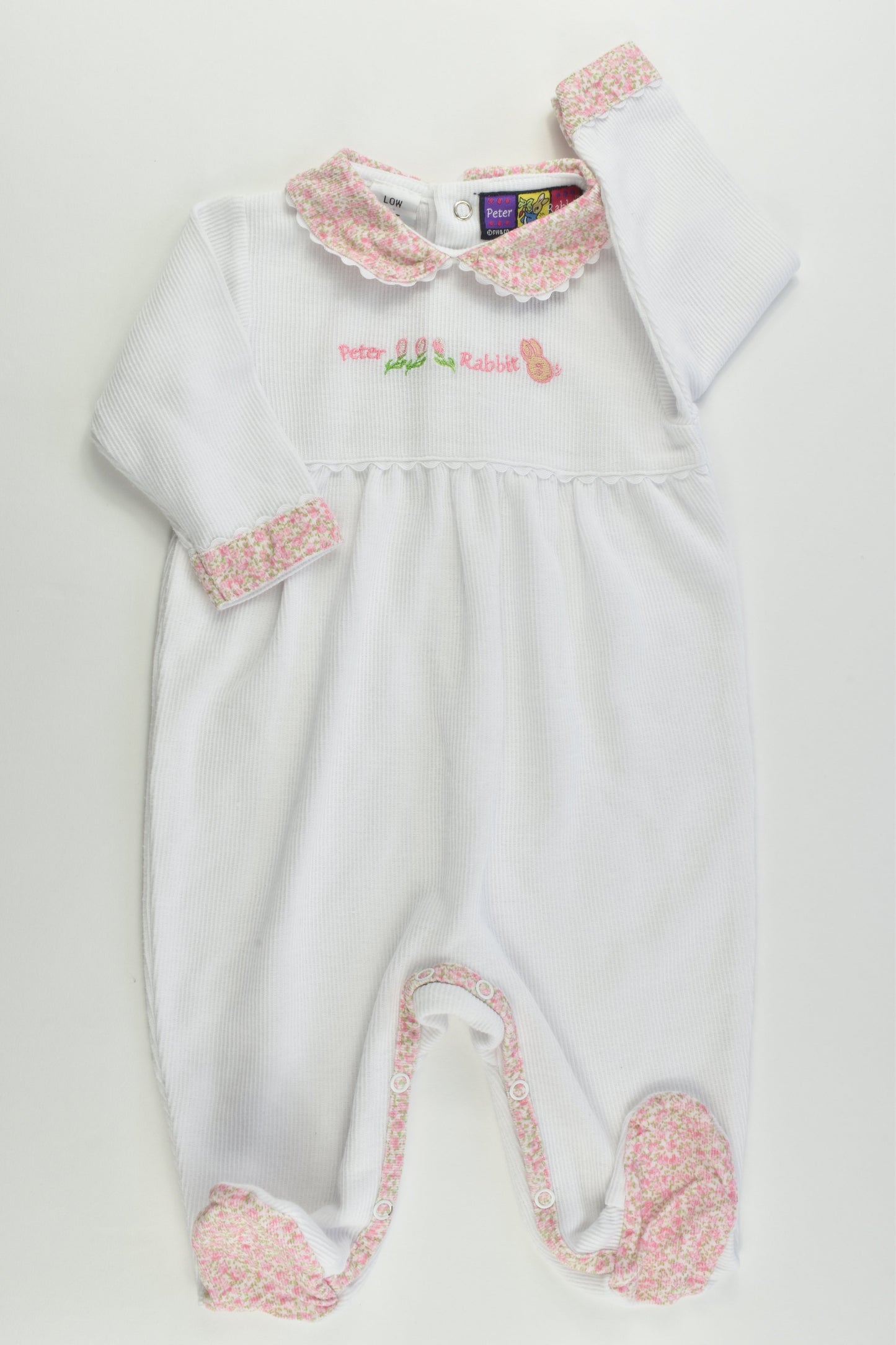 NEW Peter Rabbit By Barrymores Size 00 (6 months, 68 cm) Footed Ribbed Romper