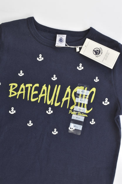 NEW Petit Bateau (France) Size 8 (128 cm) 'Bateaulastic' T-shirt