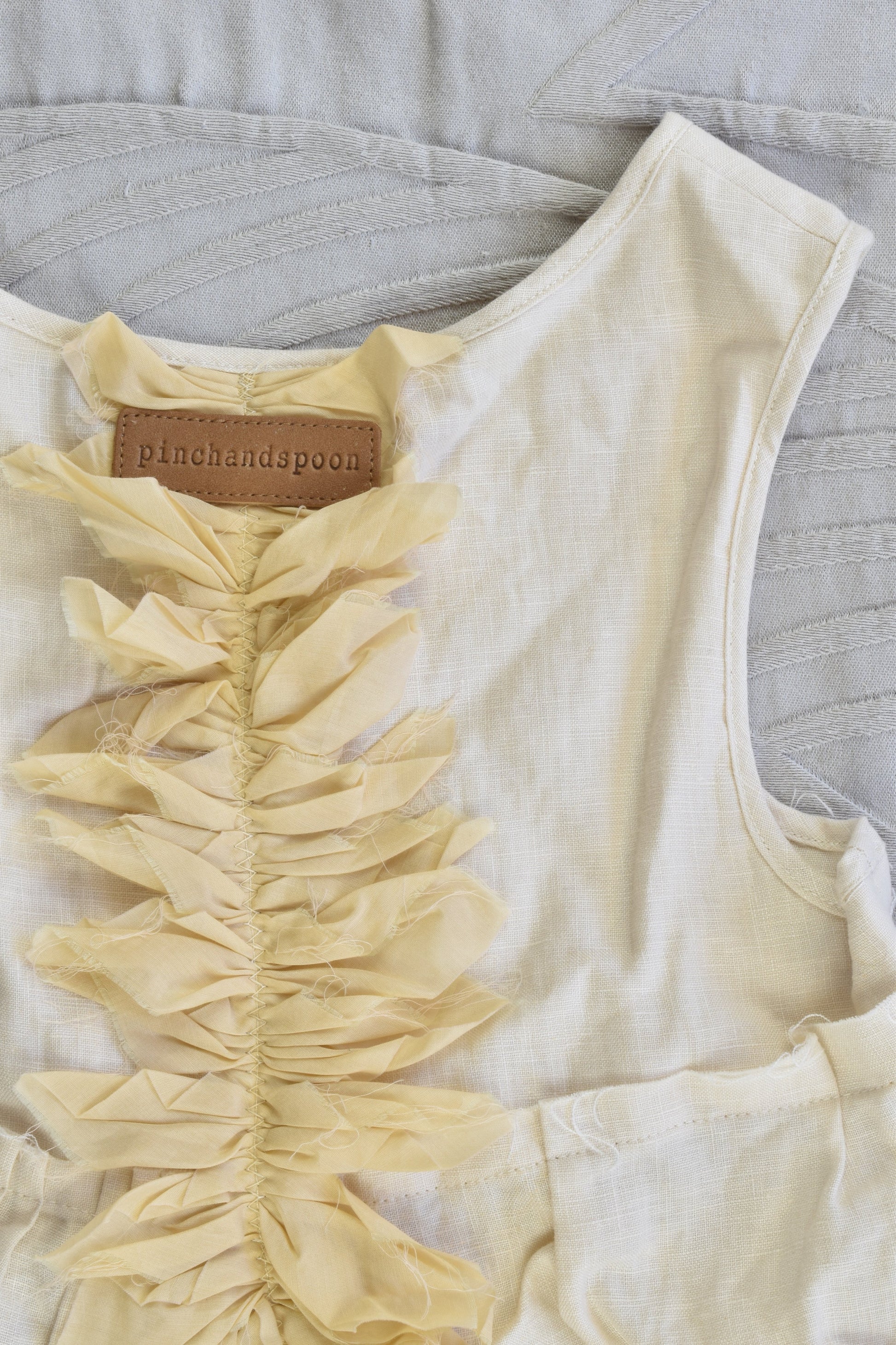 NEW Pinch and Spoon Leela Linen Top Nude