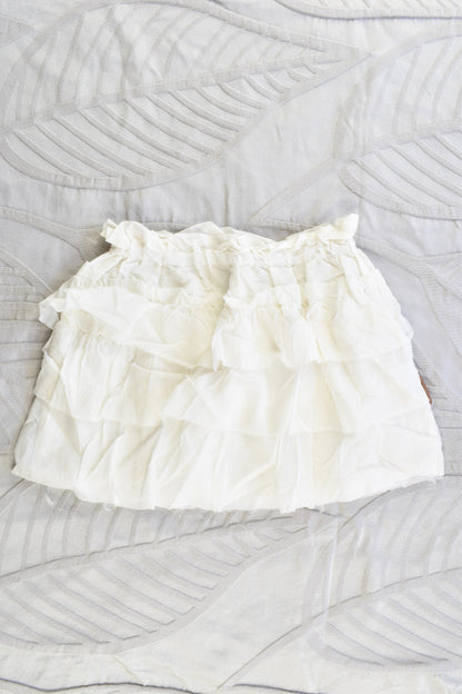 New Pinch and Spoon Silk/Cotton Ra-Ra Skirt Nude