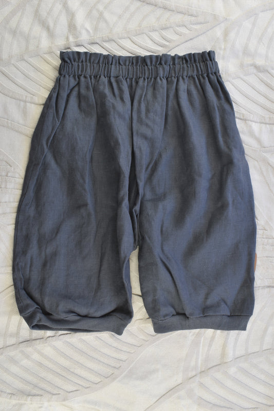 NEW Pinch and Spoon Size 8 Ange Linen Pantaloon Charcoal