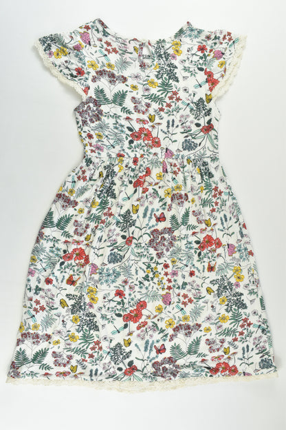 NEW Pink & Blue Size 6/7 Flowers and Butterflies Dress
