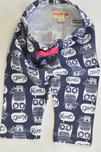 NEW Plum Size 000 (0-3 months) Owl Pants