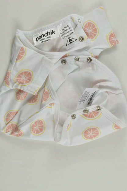 NEW Ponchik Size 00 (3-6 months) Oranges Bodysuit