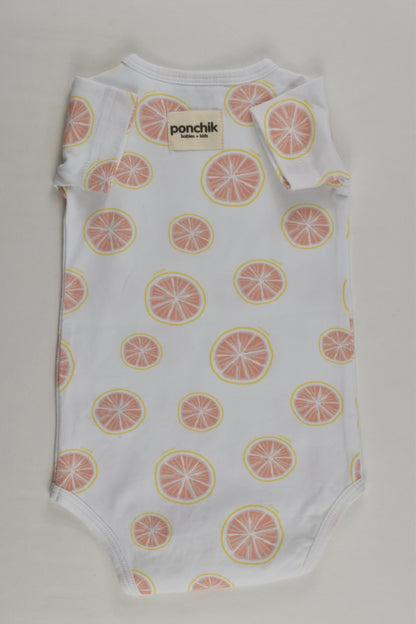 NEW Ponchik Size 00 (3-6 months) Oranges Bodysuit