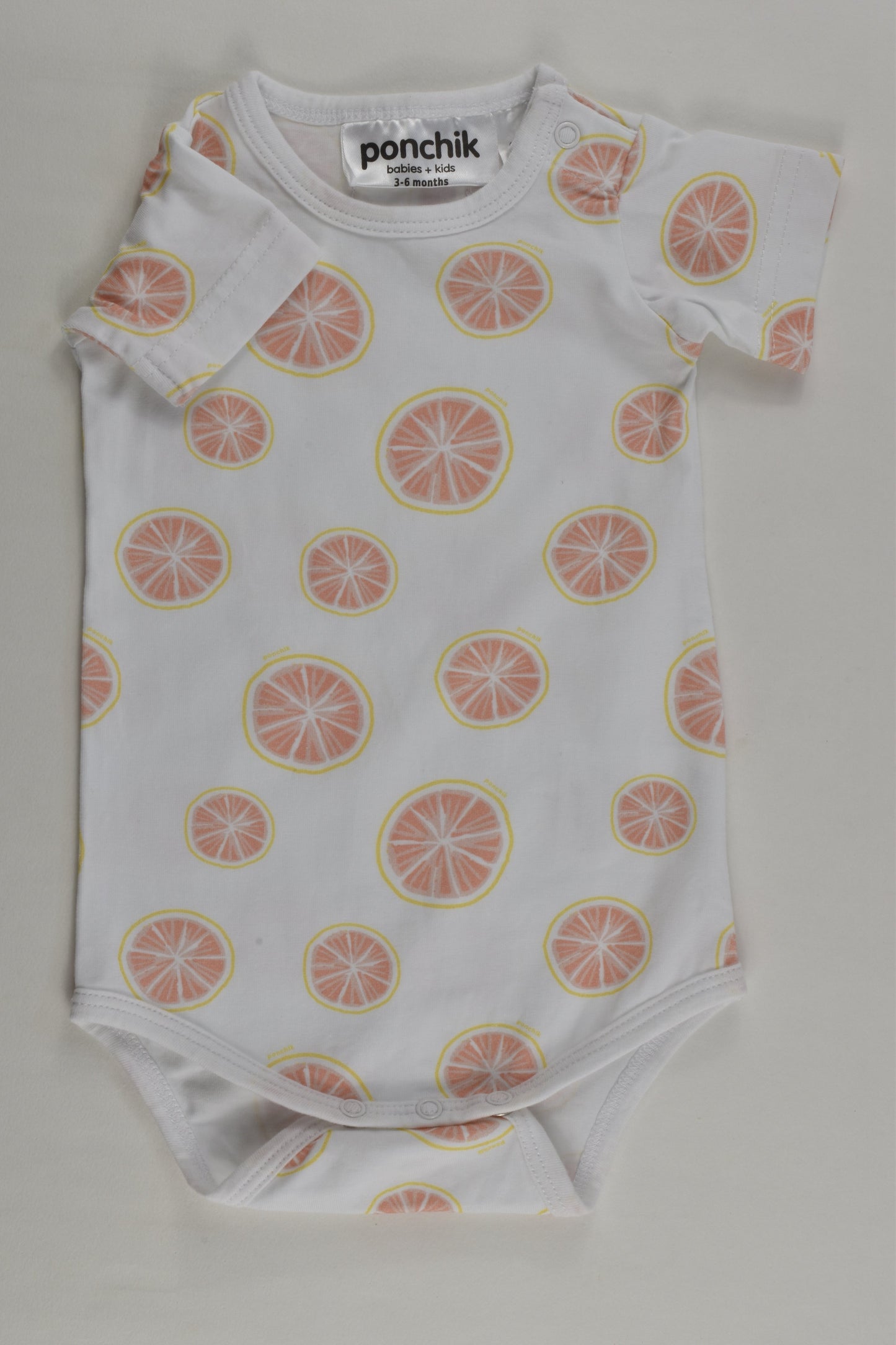 NEW Ponchik Size 00 (3-6 months) Oranges Bodysuit
