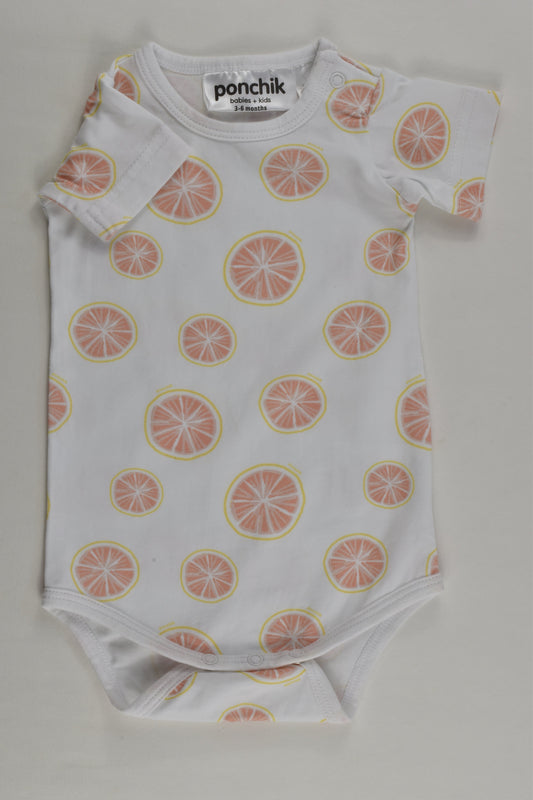 NEW Ponchik Size 00 (3-6 months) Oranges Bodysuit