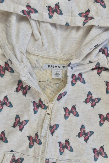 NEW Primark Size 4-5 (110 cm) Butterflies Hooded Jumper