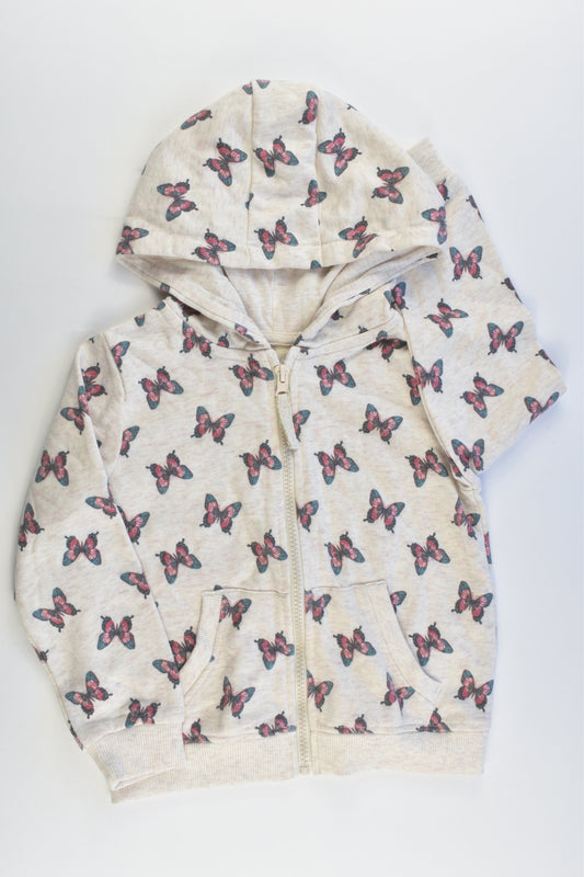 NEW Primark Size 4-5 (110 cm) Butterflies Hooded Jumper