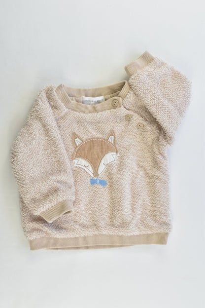 NEW Pumpkin Patch Size 0-3 months (000) Lined Fluffy Fox Jumper
