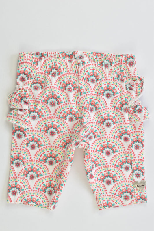 NEW Pumpkin Patch Size 0-3 months (000) Ruffle Back Rainbow Pants