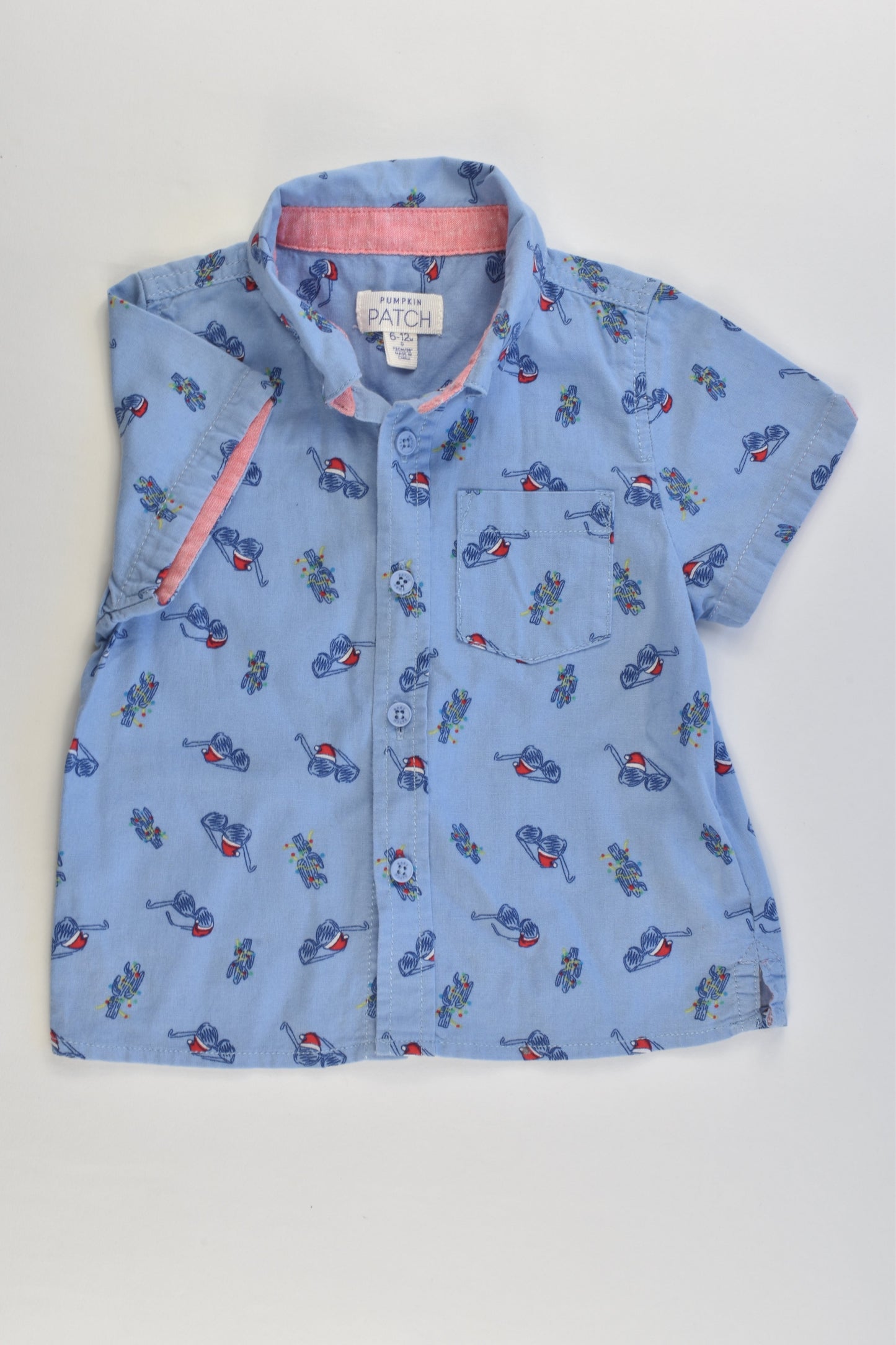 NEW Pumpkin Patch Size 0 (6-12 months) Christmas Collared Shirt