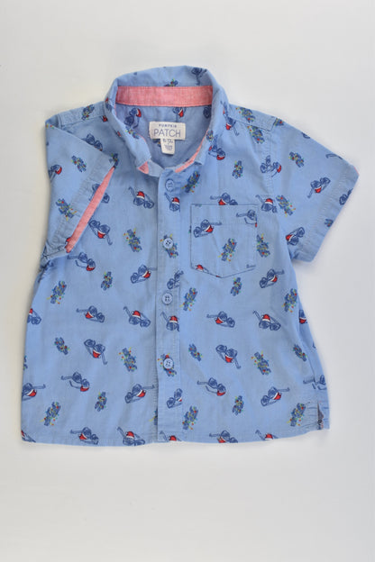NEW Pumpkin Patch Size 0 (6-12 months) Christmas Collared Shirt