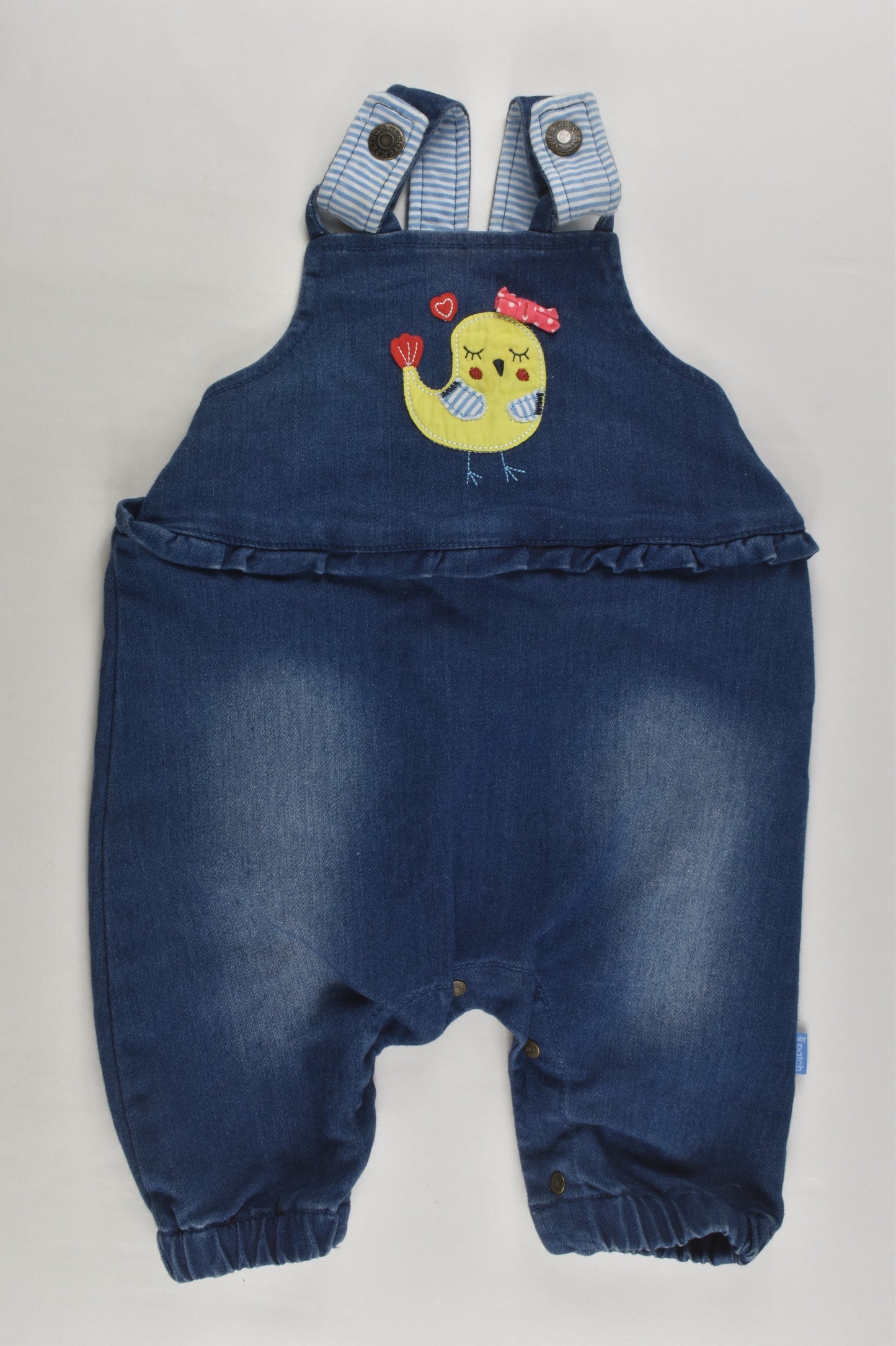 NEW Pumpkin Patch Size 00 Bird Denim Overalls