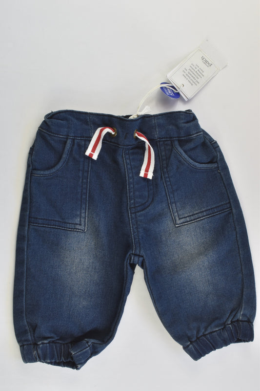NEW Pumpkin Patch size 000 (0-3 months) Comfy Denim Pants
