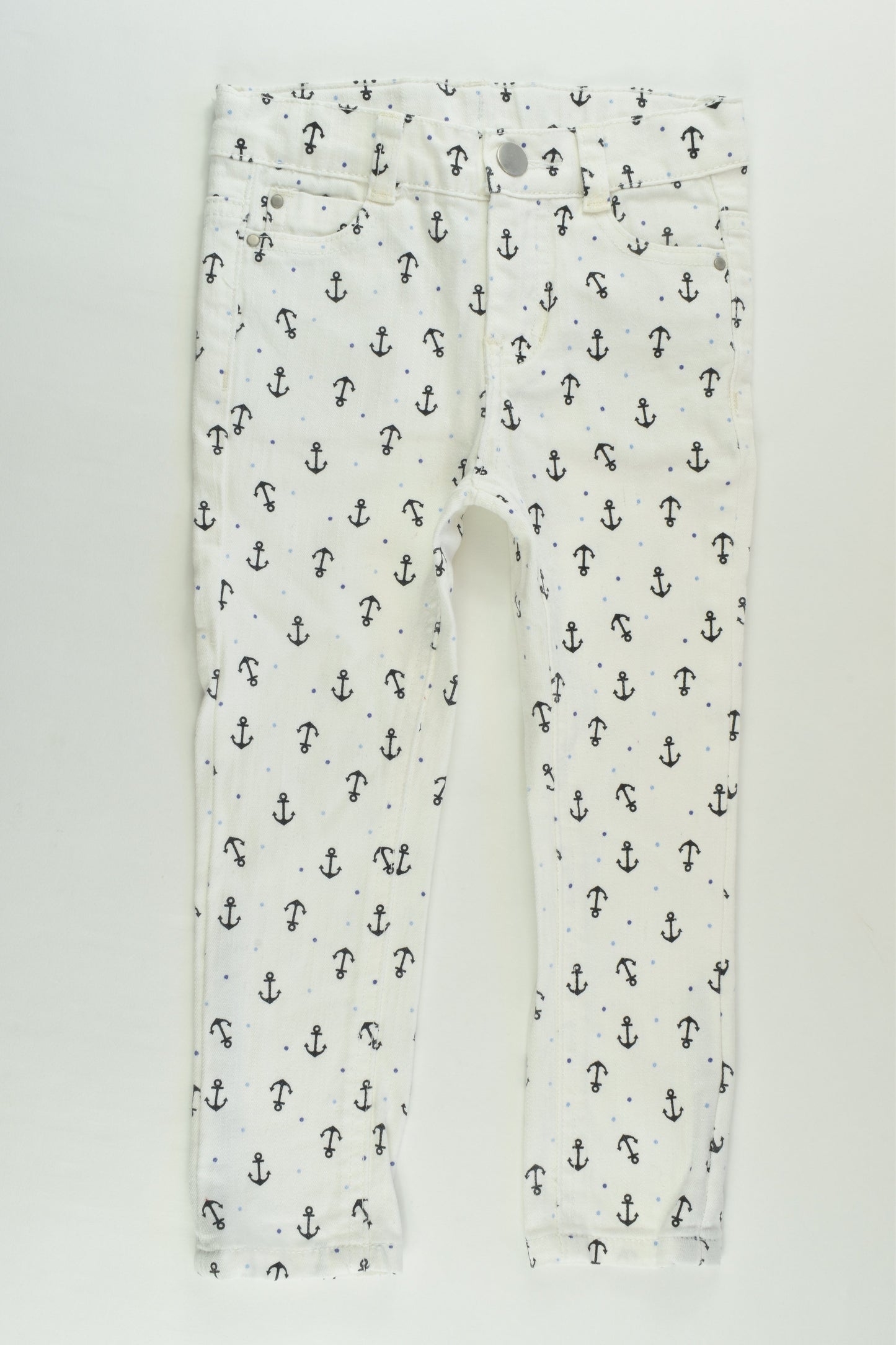 NEW Pumpkin Patch Size 2 Stretchy Nautical Denim Pants