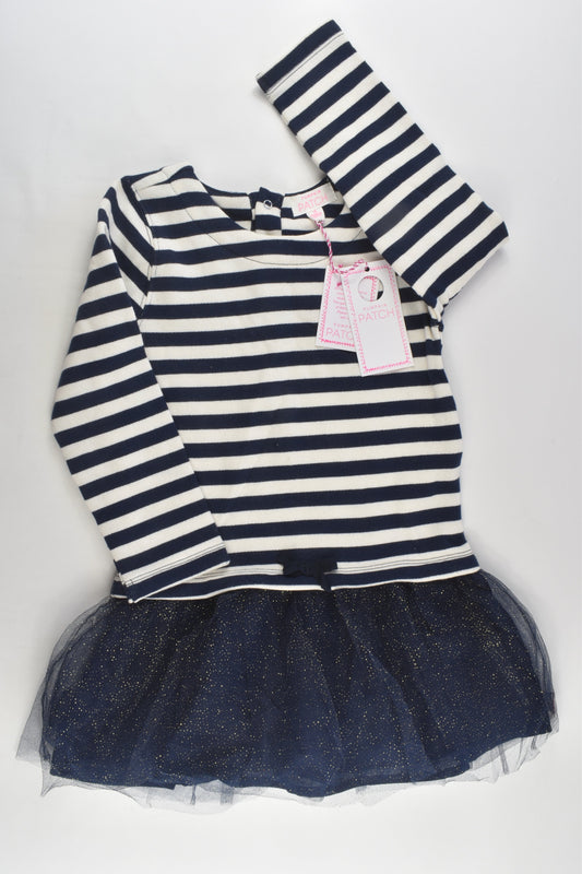 NEW Pumpkin Patch Size 4 Striped Sweater Twilight Glitter Tulle Dress