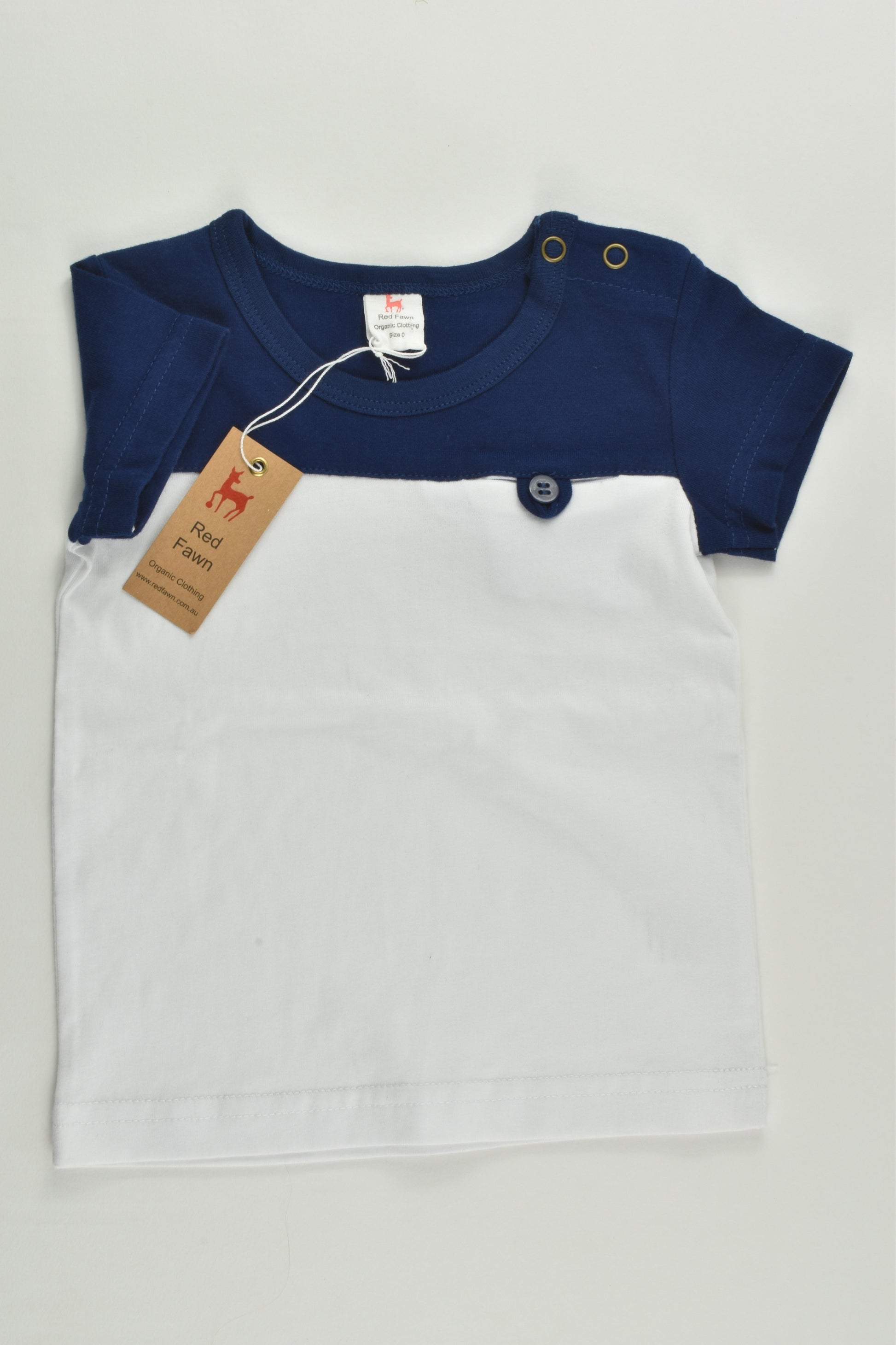 NEW Red Fawn Size 0 Organic T-shirt