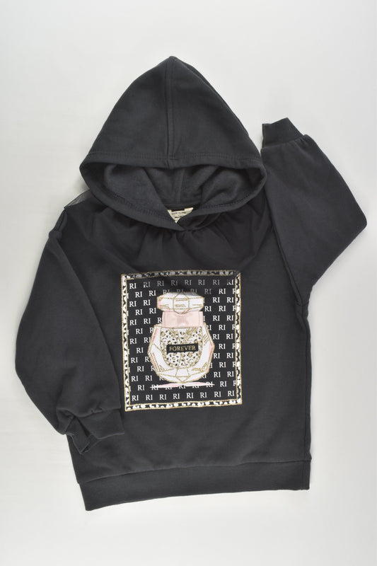 NEW River Island Size 2-3 (98 cm) 'Forever' Hooded Jumper