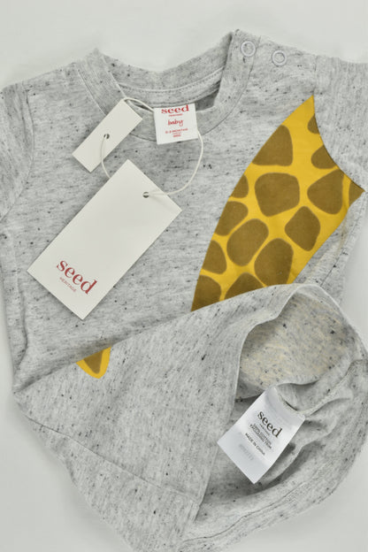 NEW Seed Heritage Size 000 (0-3 months) Giraffe T-shirt