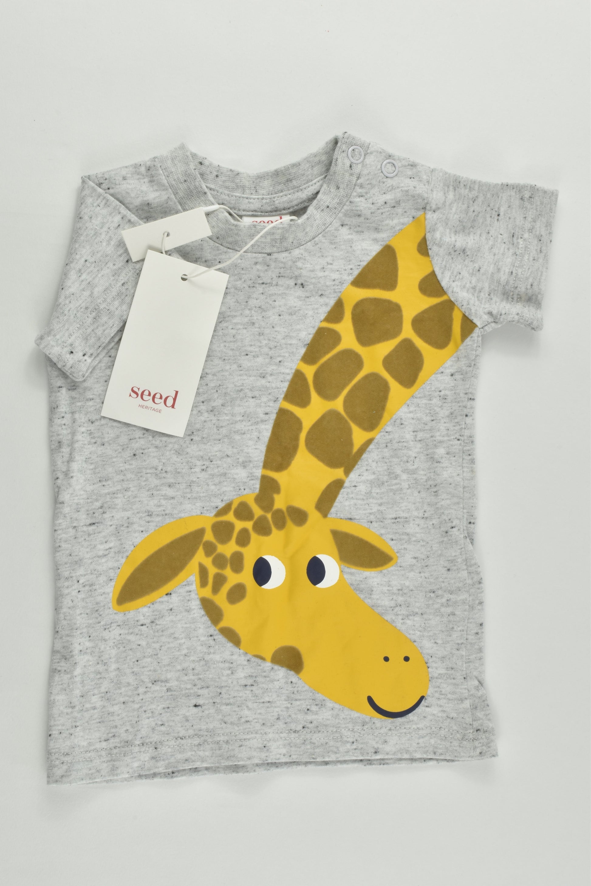 NEW Seed Heritage Size 000 (0-3 months) Giraffe T-shirt