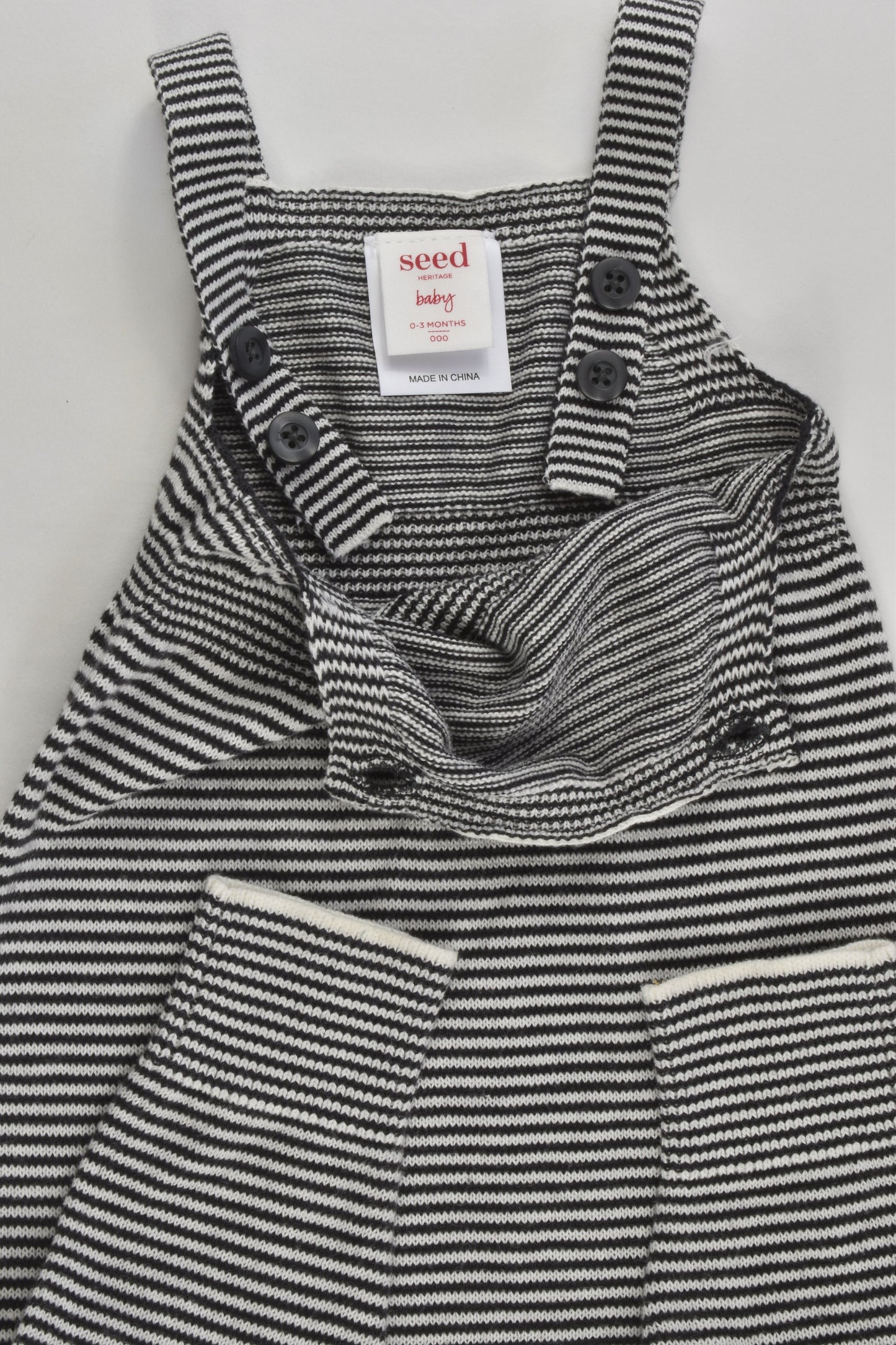 NEW Seed Heritage Size 000 Striped Knitted Romper
