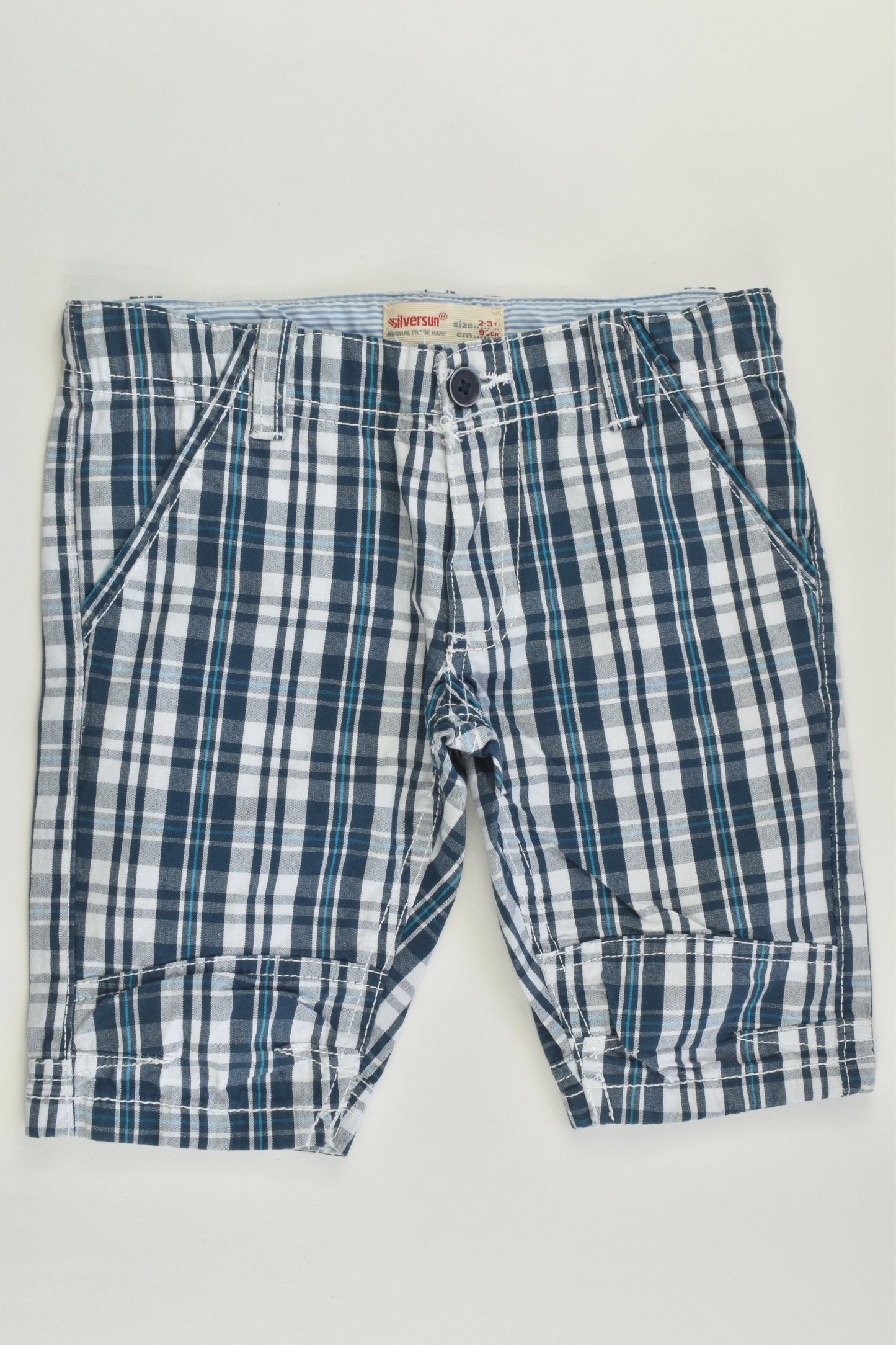 NEW Silversun Size 2-3 (92 cm) Checked Shorts