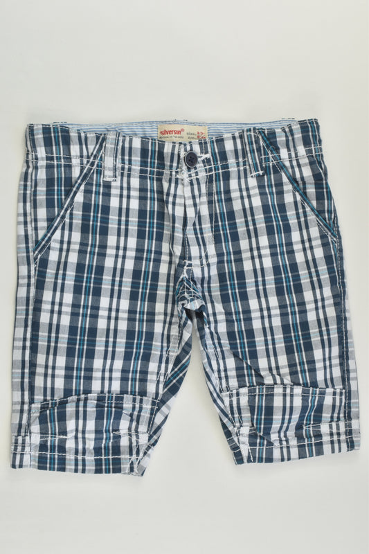 NEW Silversun Size 2-3 (92 cm) Checked Shorts