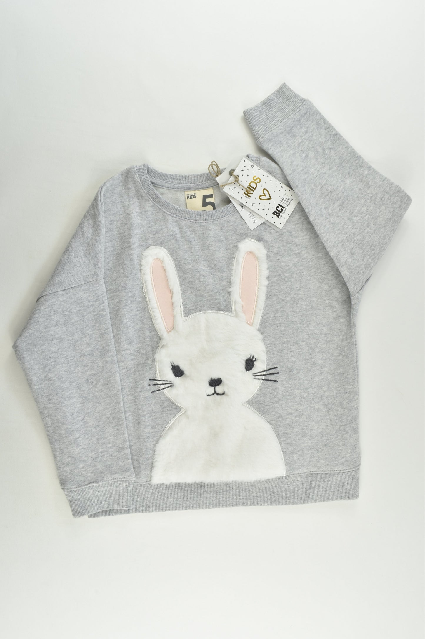NEW Size 5 Fluffy Bunny Sweater