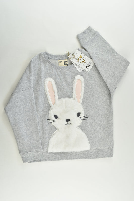 NEW Size 5 Fluffy Bunny Sweater