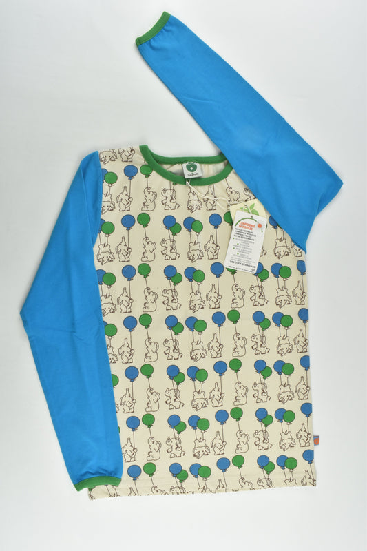 NEW Småfolk Size 7-8 (122/128 cm) Elephants and Balloons Top