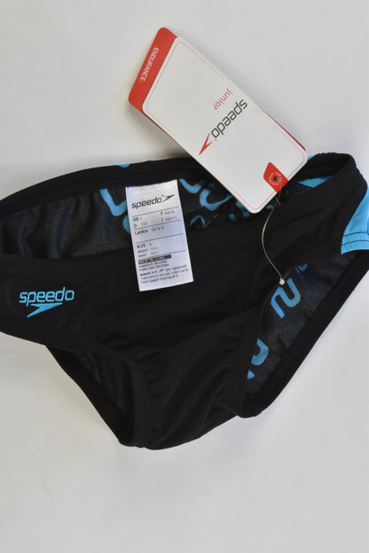 NEW Speedo Size 4 Black and Blue Swim Pants