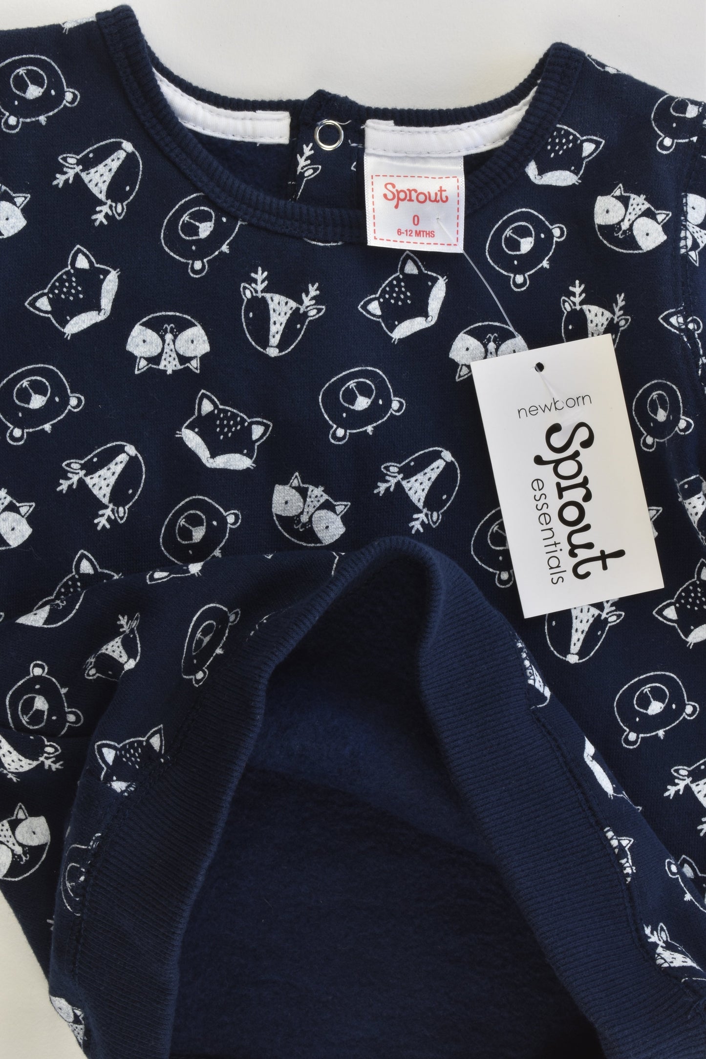 NEW Sprout Size 0 (6-12 months) Forest Animals Sweater