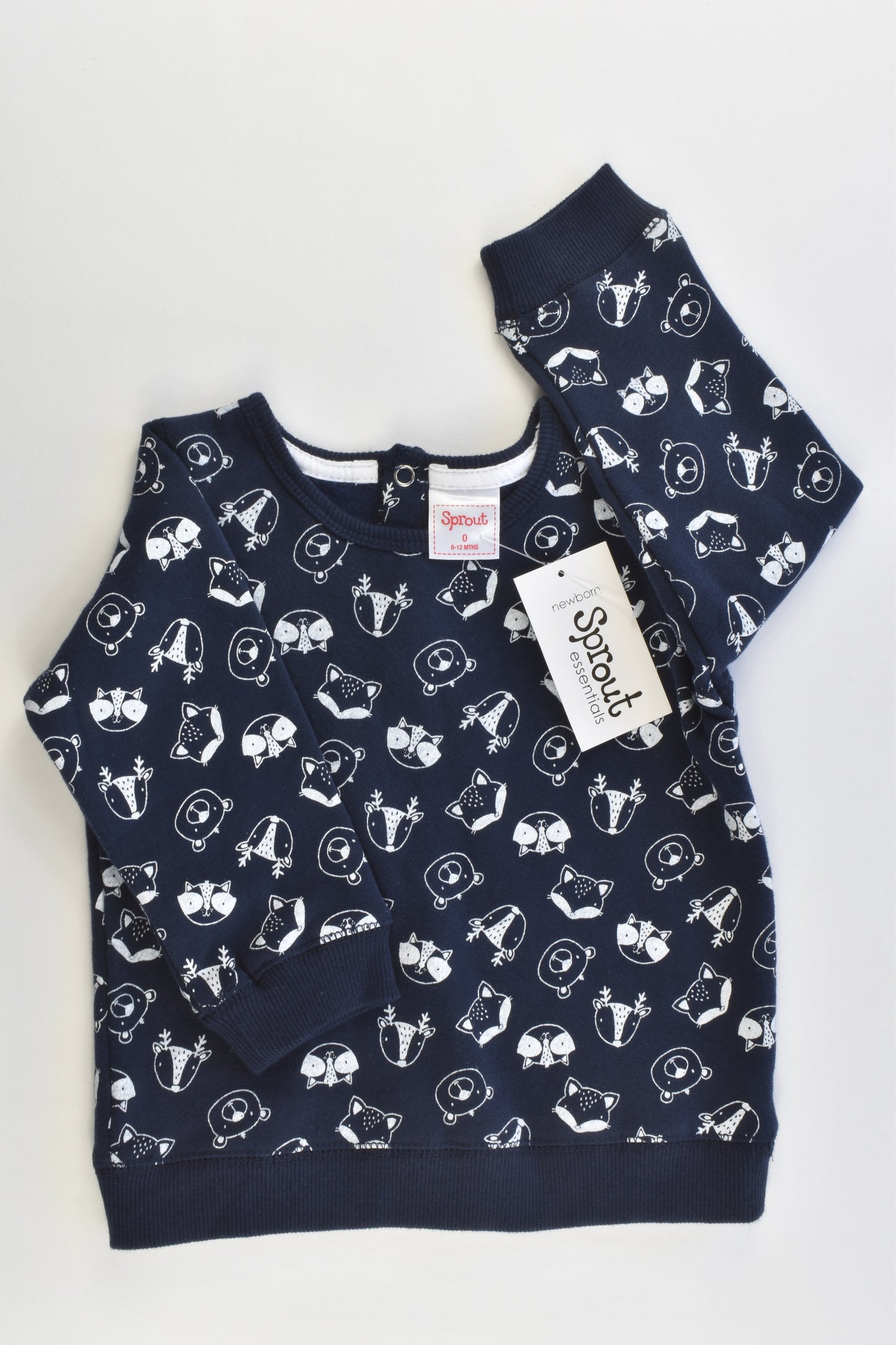 NEW Sprout Size 0 (6-12 months) Forest Animals Sweater