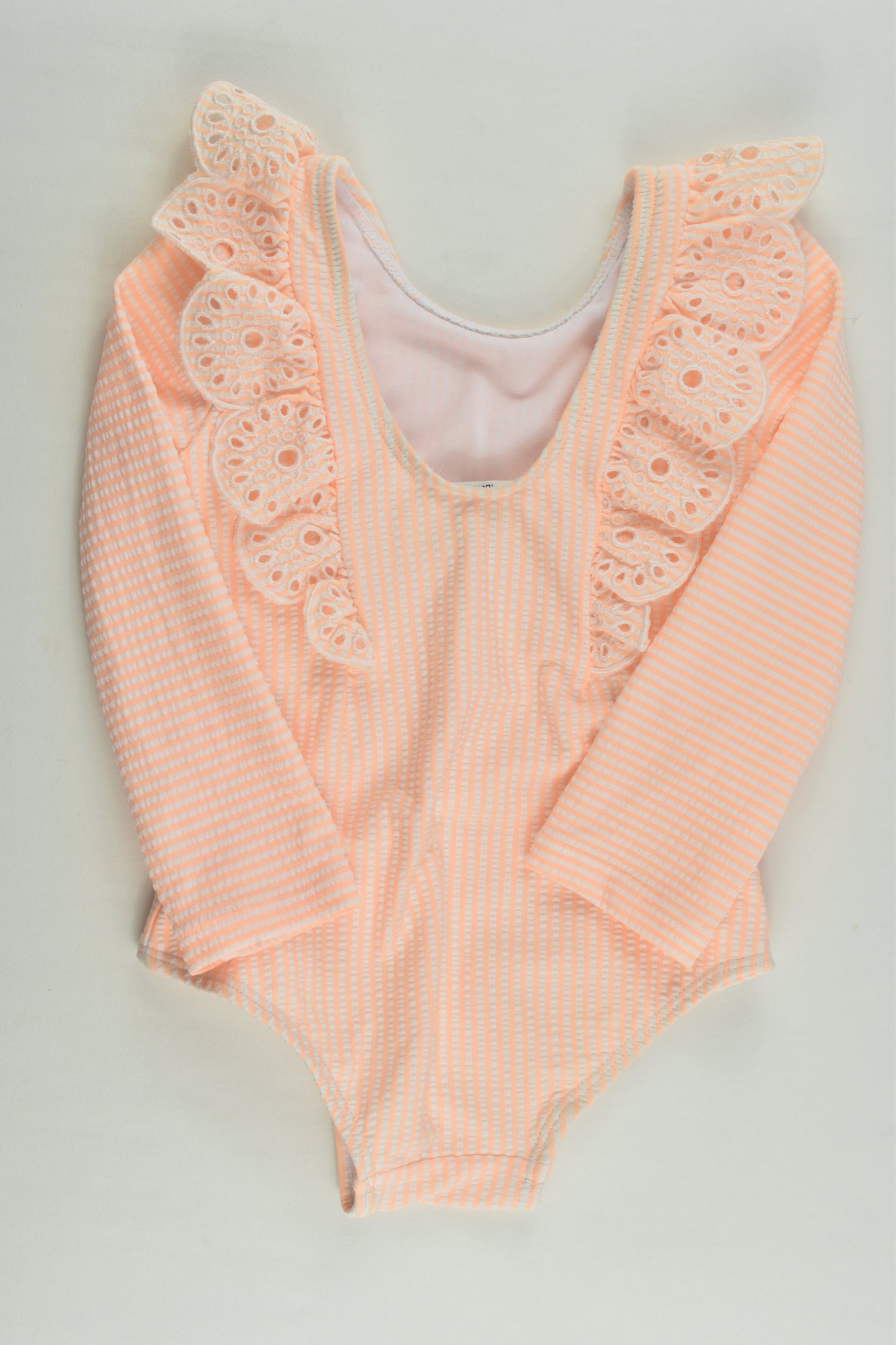 NEW Sprout Size 1 Striped Lined Ruffle Swimsuit