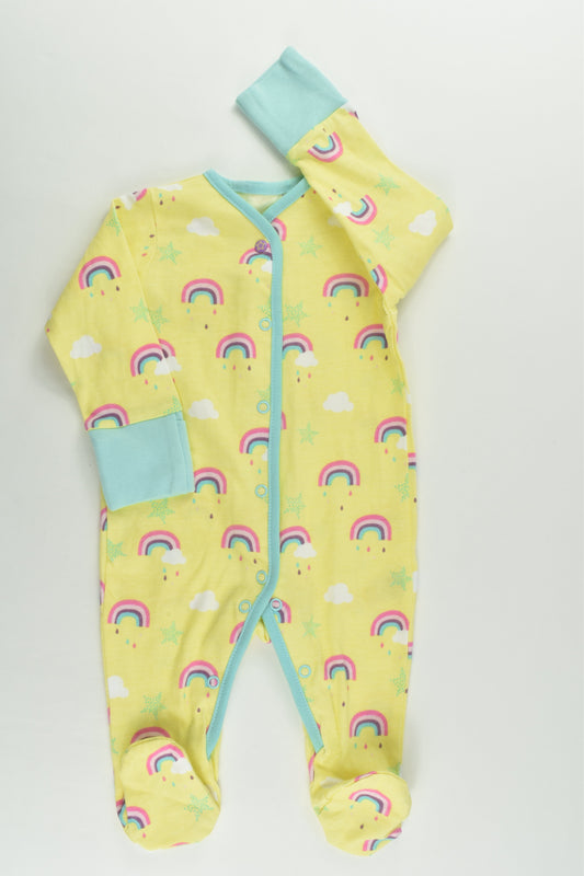 NEW St Bernard For Dunnes Stores Size 000 (0-3 months) Rainbow Footed Romper
