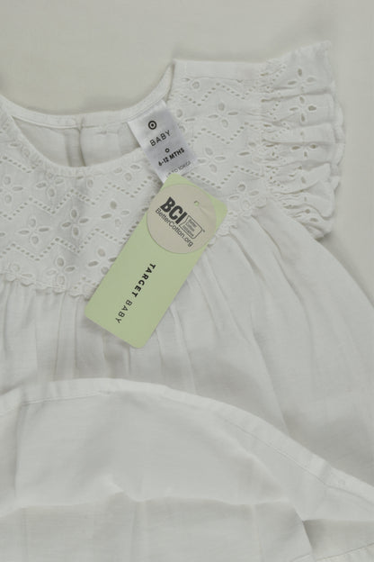 NEW Target Size 0 (6-12 months) Lace Ruffle Blouse