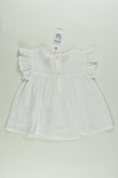 NEW Target Size 0 (6-12 months) Lace Ruffle Blouse