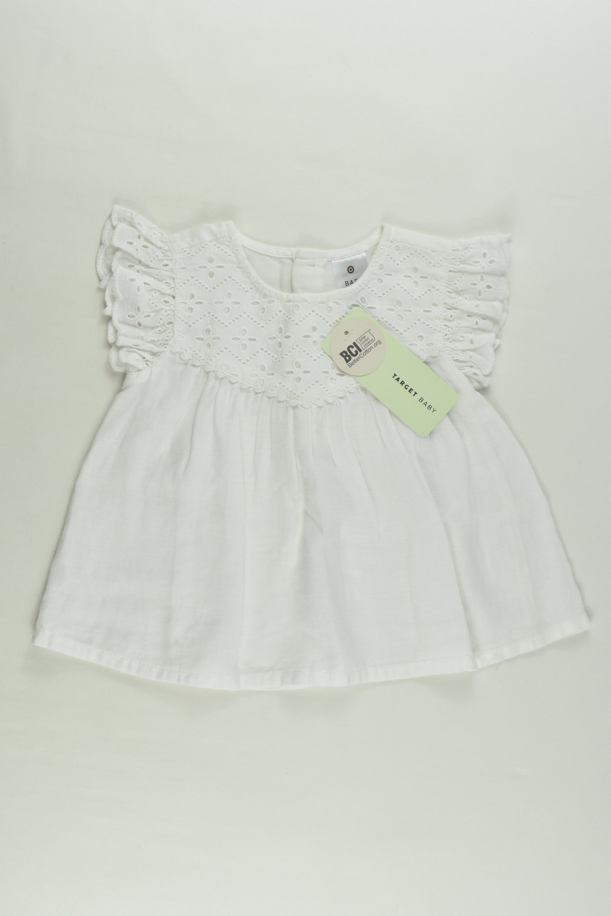 NEW Target Size 0 (6-12 months) Lace Ruffle Blouse