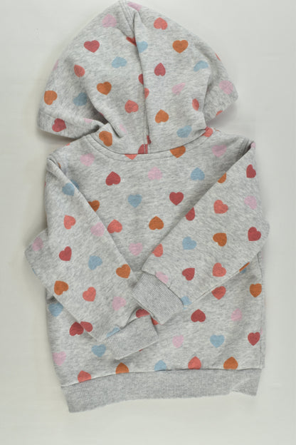NEW Target Size 0 (6-12 months) Love Hearts Zip Jumper