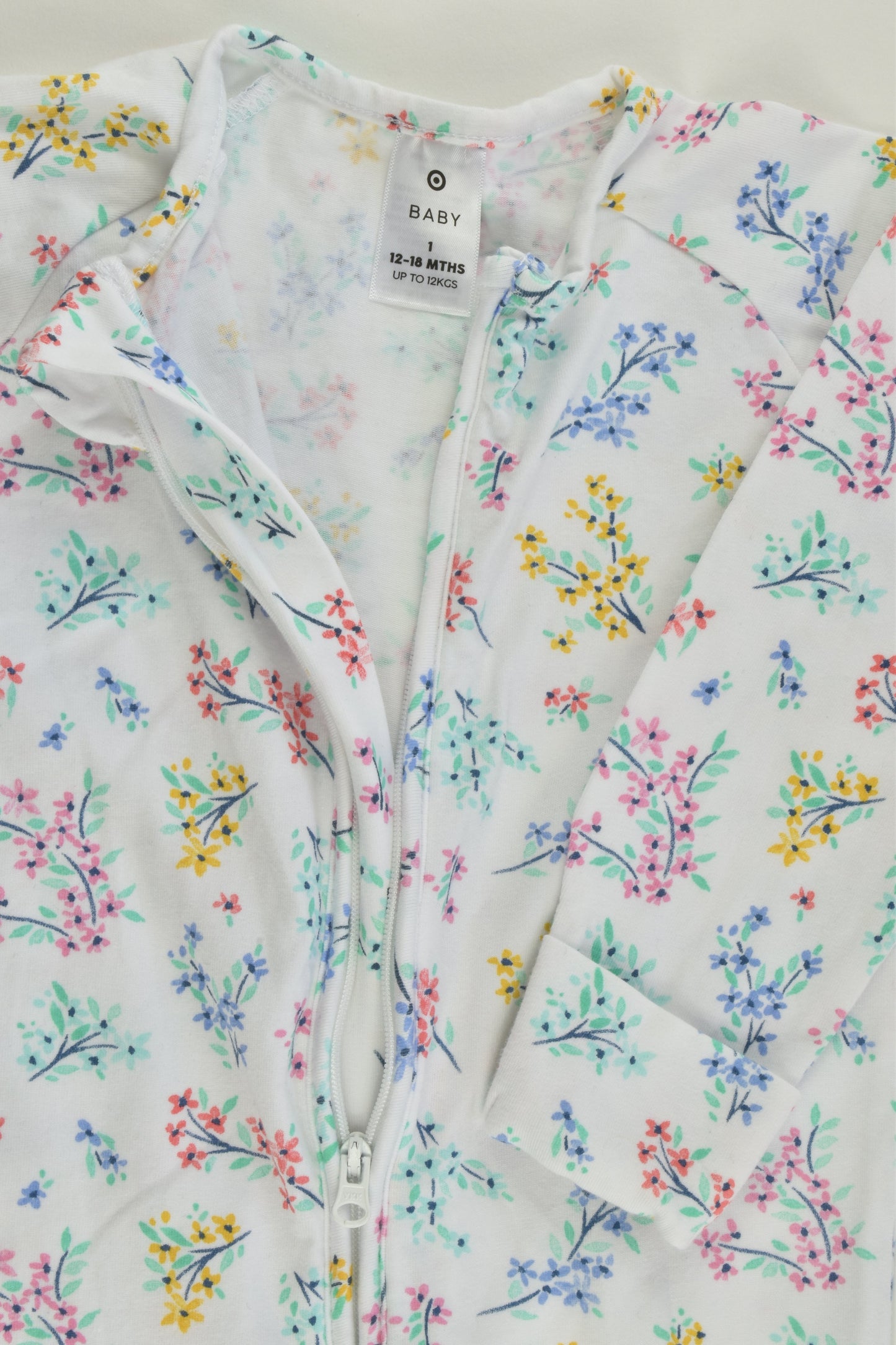 NEW Target Size 1 (12-18 months) Floral Footed Romper