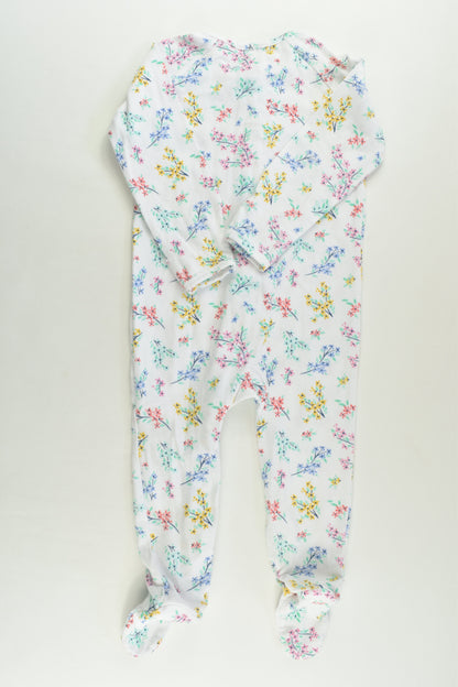 NEW Target Size 1 (12-18 months) Floral Footed Romper