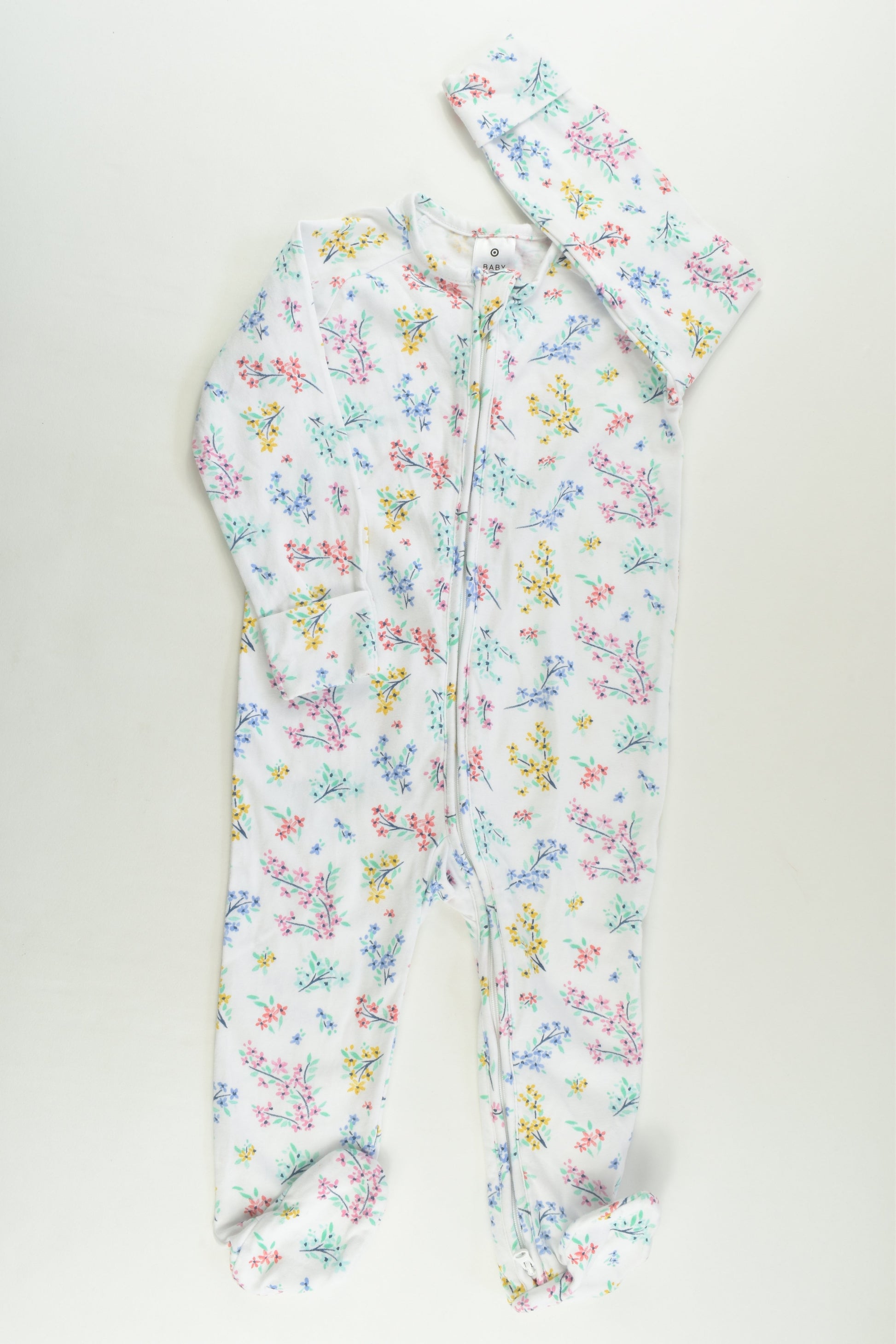 NEW Target Size 1 (12-18 months) Floral Footed Romper
