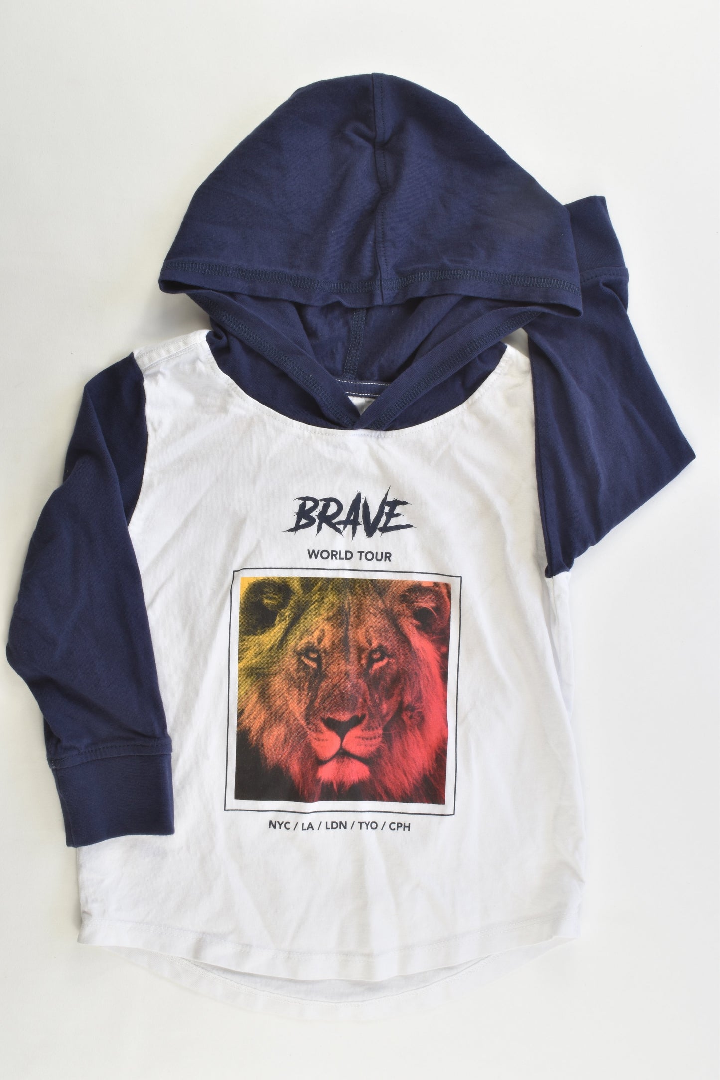 NEW Target Size 3 "Brave World Tour" Hooded Lion Top